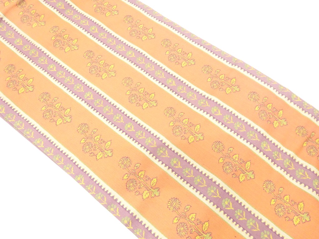 JAPANESE NAGOYA OBI / WOVEN KIKU
